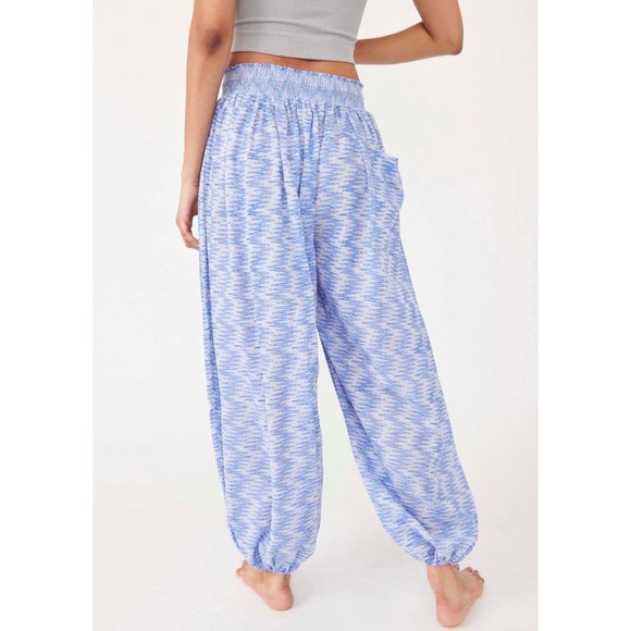 NWT Free People Blooms For You Lounge Pant / Sky Combo - Picture 4 of 5